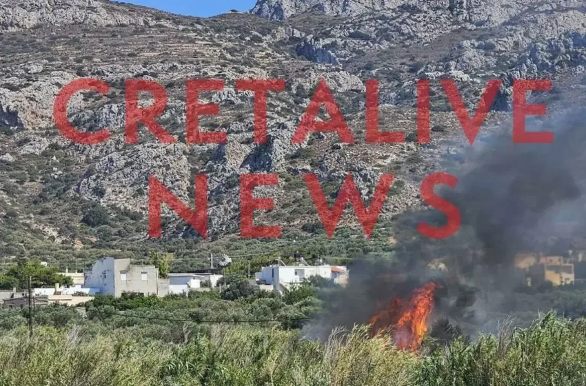  Φωτιά στην Ιεράπετρα:Κάηκε τροχόσπιτο, έσκασαν φιάλες υγραερίου- Μήνυμα 112 (εικόνες)