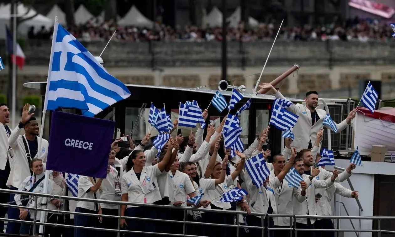 Ολυμπιακοί: Η στιγμή της εισόδου της ελληνικής αποστολής (vid)