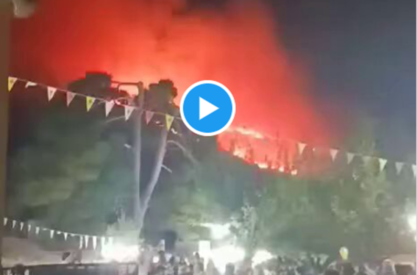  Η εικόνα που σοκάρει: Η Ζάκυνθος καίγεται αλλά το γλέντι συνεχίζεται