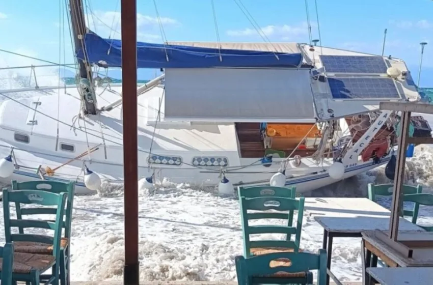  Μαγνησία: Ισχυροί άνεμοι προκάλεσαν ζημιές σε σκάφη και καταστήματα