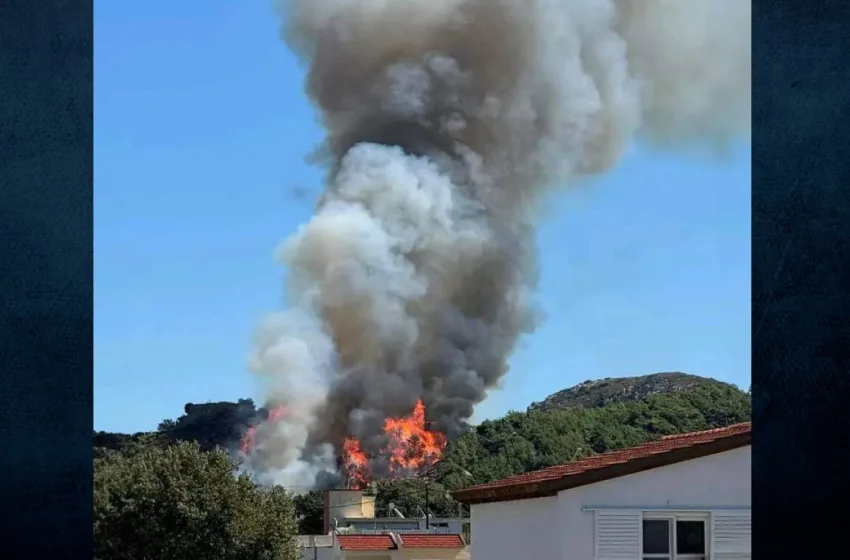  Φωτιά στα Μαριτσά Ρόδου: Καλύτερη η εικόνα- Κινδύνεψαν σπίτια, ήχησε το 112