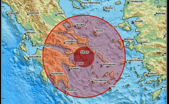 Σεισμός αισθητός στην Αττική- Επίκεντρο στη θαλάσσια περιοχή της Αλοννήσου