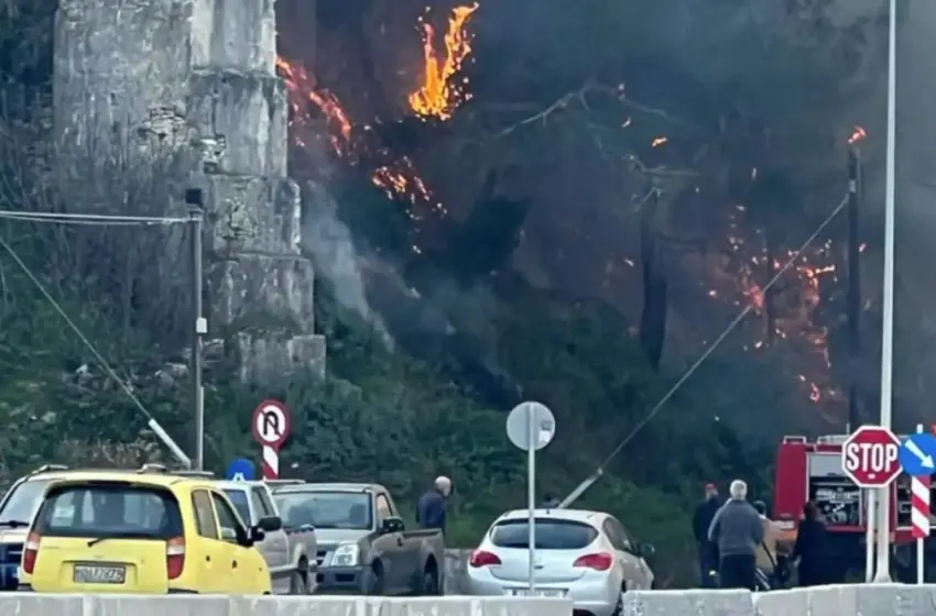 Πυρκαγιά σε δασική έκταση στη Σάμο