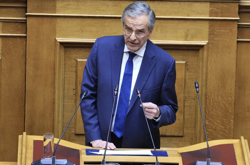 Σαμαράς: Θα απέχω από την ψηφοφορία για την πρόταση δυσπιστίας- Σκληρή κριτική στην κυβέρνηση